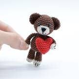 beloved teddy bear with red heart